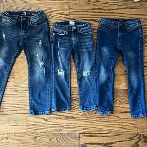 4T designer jeans- skinny and stretchy- Hudson, joes, 7 for all mankind
